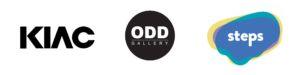Logo banner featuring logos for KIAC, ODD Gallery, and STEPS Public Art
