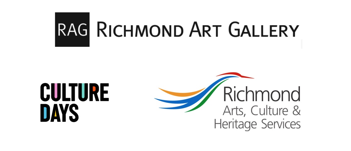 Logos of the Richmond Art Gallery, BC Culture Days, and Richmond Culture